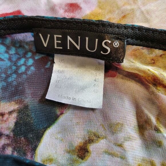 Venus Y2K Babydoll Top Sz 8 Split Bell Sleeve Floral Whimsigoth Fairygrunge - Picture 9 of 10